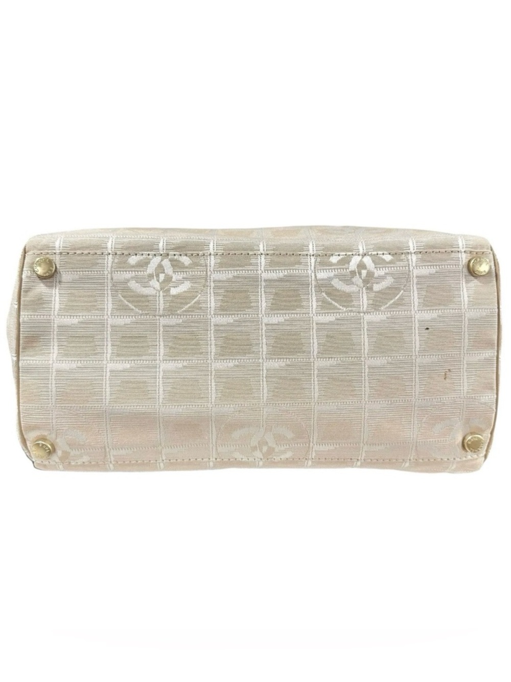 Chanel Beige Nylon & Leather Travel Line Shoulder Bag - Picture 8 of 14